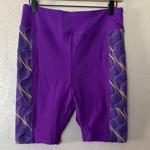 Women’s 7" Cross High Waisted Swim Board Shorts Size XL Swimsuit Quick Dry